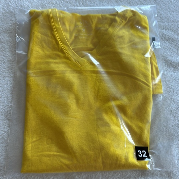 Armani Exchange Bright Yellow V-Neck Tee - Picture 5 of 5